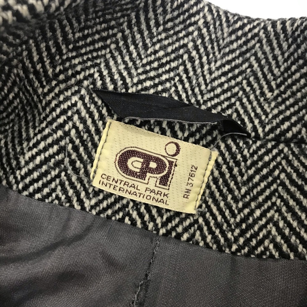 Vintage Central Park CPI Womens Tweed Coat Sz M/L - Picture 5 of 8